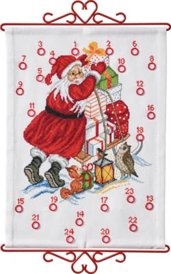 Kirjontasarja Joulupukki & lahjat B5125/32 32 x 44 cm